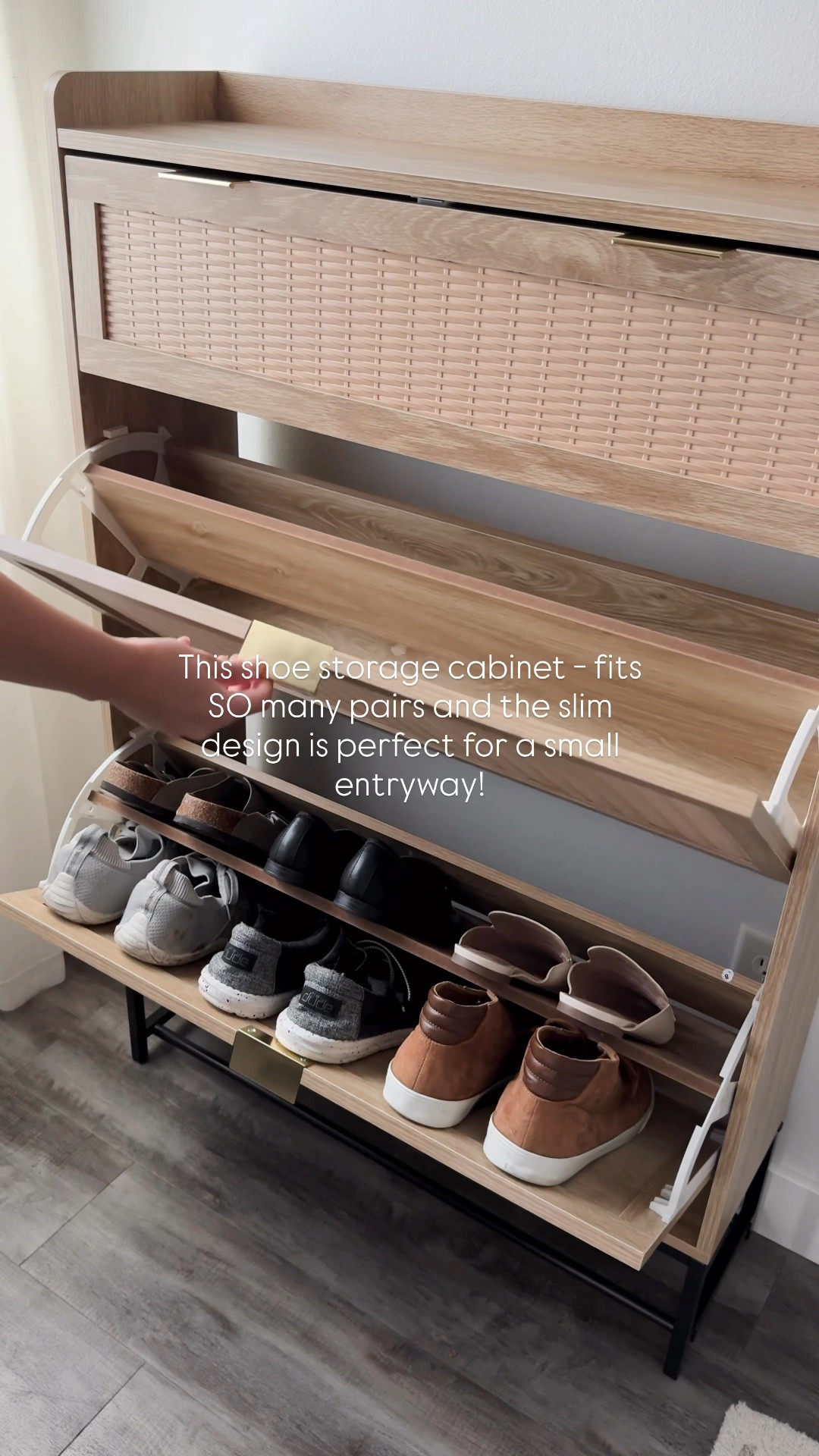 Loving this slim shoe storage cabinet! Fits so many pair of shoes without taking up a lot of space 🙌🏼 Available on Amazon or Wayfair!

#LTKHome #LTKSaleAlert