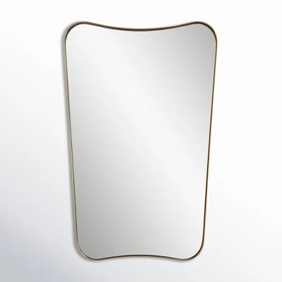 Capra Wavy Metal Wall Mirror | Wayfair North America