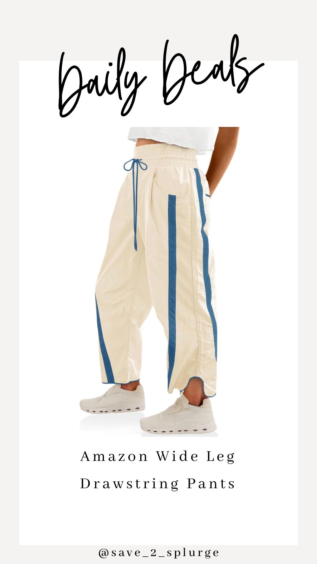 Daily Deals 03.30

Amazon Wide Leg Drawstring Pants

50% off today

#LTKSeasonal #LTKmomlife #LTKActive