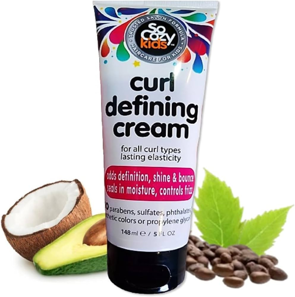 So Cozy Curl Defining Cream (5 Fl Oz) Kids Curl Cream for Curly Hair, Adds Definition, Shine & Bo... | Amazon (US)