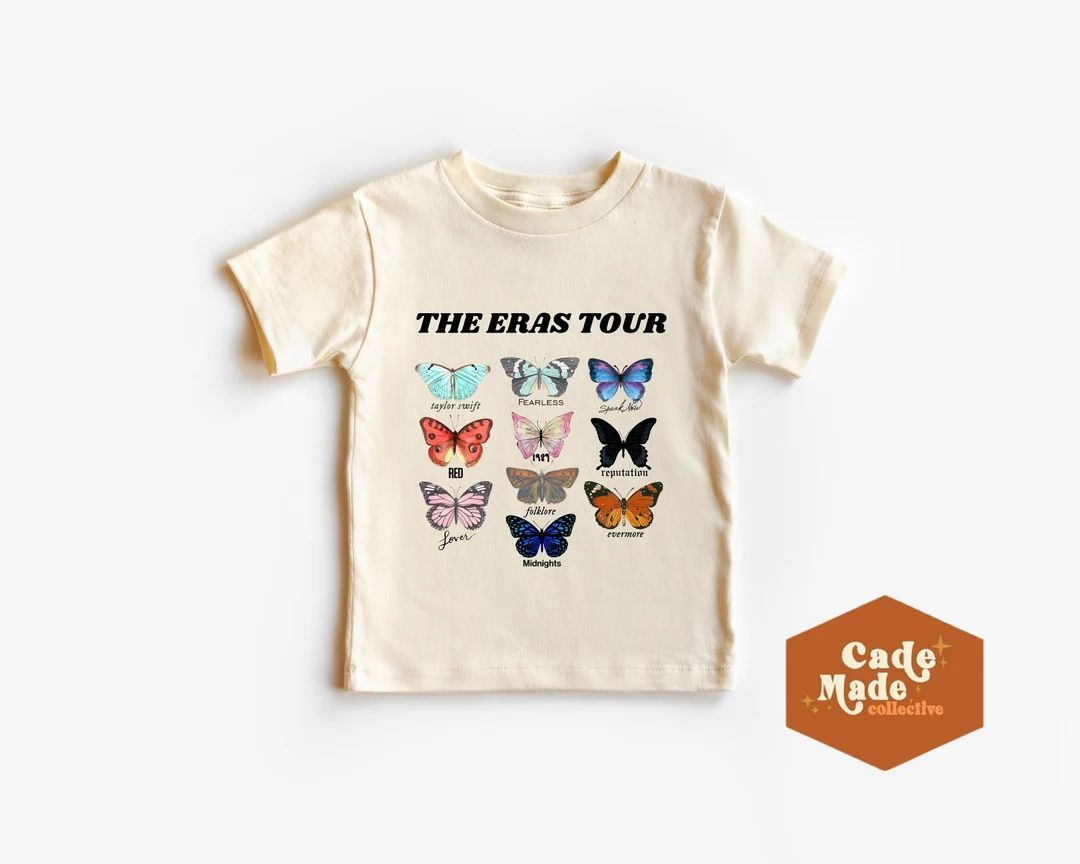 Toddler T Shirt  Taylor Swift Eras Tour Natural White Toddler - Etsy | Etsy (US)