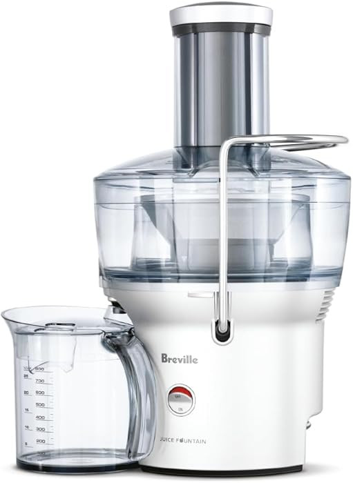 Breville BJE200XL Juice Fountain Compact Centrifugal Machine, 25 fl oz, Silver | Amazon (US)