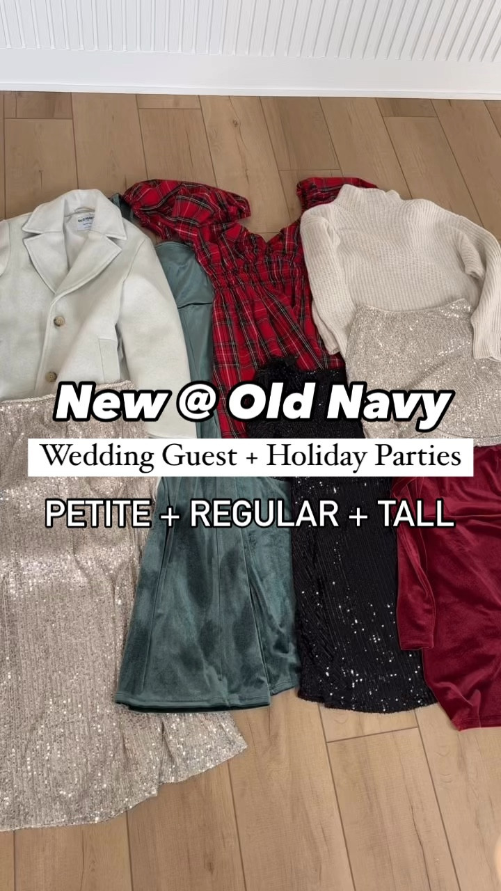 Holiday party outfits. Wedding guest outfits. Fall wedding guest. Winter wedding guest. Family photo outfits. Christmas party outfits. Velvet dresses. Sequin dresses. Sequin skirts. Plaid dresses. Velvet jumpsuit.

#1: XS petite in sweater (TTS). XS petite in skirt (runs a little big, size down if in-between sizes). XS petite in coat (TTS, it’s gorgeous!)
#2: XS petite in midi skirt - runs a little big, size down if in-between sizes.
#3: XS petite with elastic waist - size down if in-between sizes.
#4: XS petite and TTS but consider sizing down if you are in-between sizes - I am wearing pasties because the neckline is low
#5: XS petite and TTS/not itchy! - I LOVE this!!
#6: XS petite and TTS - I am wearing pasties because neckline is low. 

#LTKWedding #LTKParties #LTKHoliday