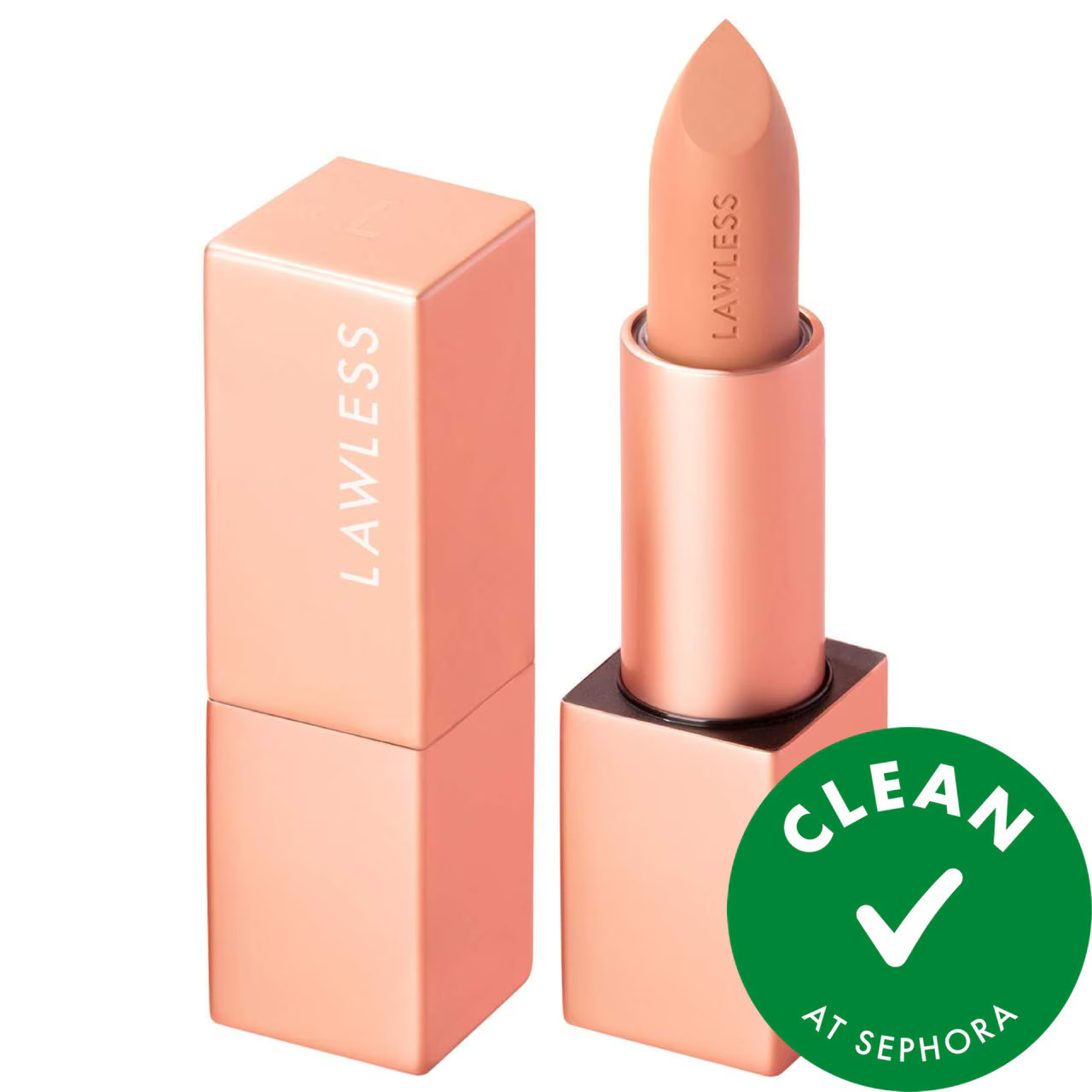 LAWLESS Forget the Filler Lip-Plumping Line-Smoothing Satin Cream Lipstick Annie 0.1 oz / 3.7 g | Sephora (US)