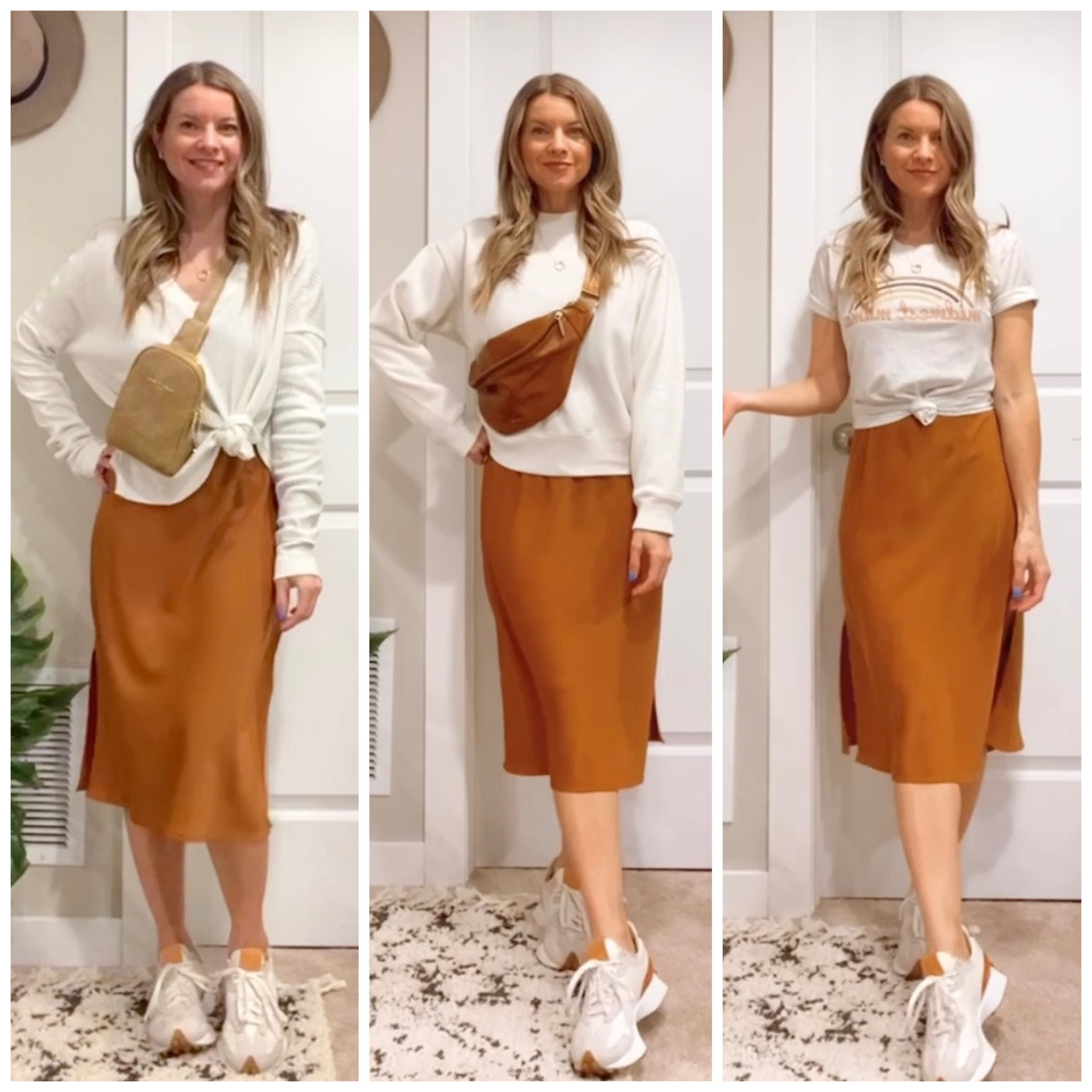 How to style a slip dress: casual edition
Layer a loose-fitting shirt tied at the side; OR a shorter-length sweatshirt; OR a graphic tee tied at the waist (size up to be able to tie it)!
Wear with your fav sneakers!

#LTKunder50 #LTKunder100 #LTKstyletip