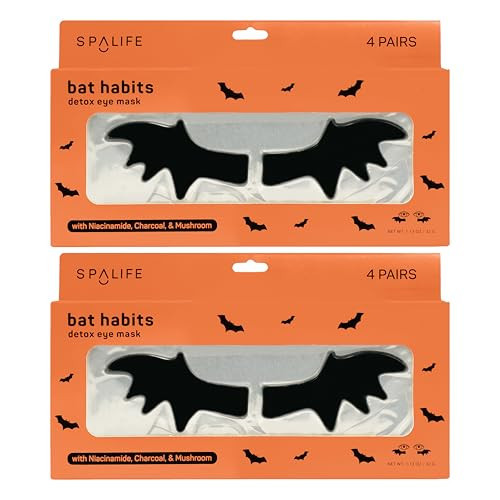 SpaLife Beauty Halloween Hydrogel Under Eye Patches | Halloween Gifts for Women | Eye Patches for Dark Circles | Boo Basket Stuffers for Women & Teens | Undereye Patches for Puffy Eyes | 8 Pairs | Amazon (US)