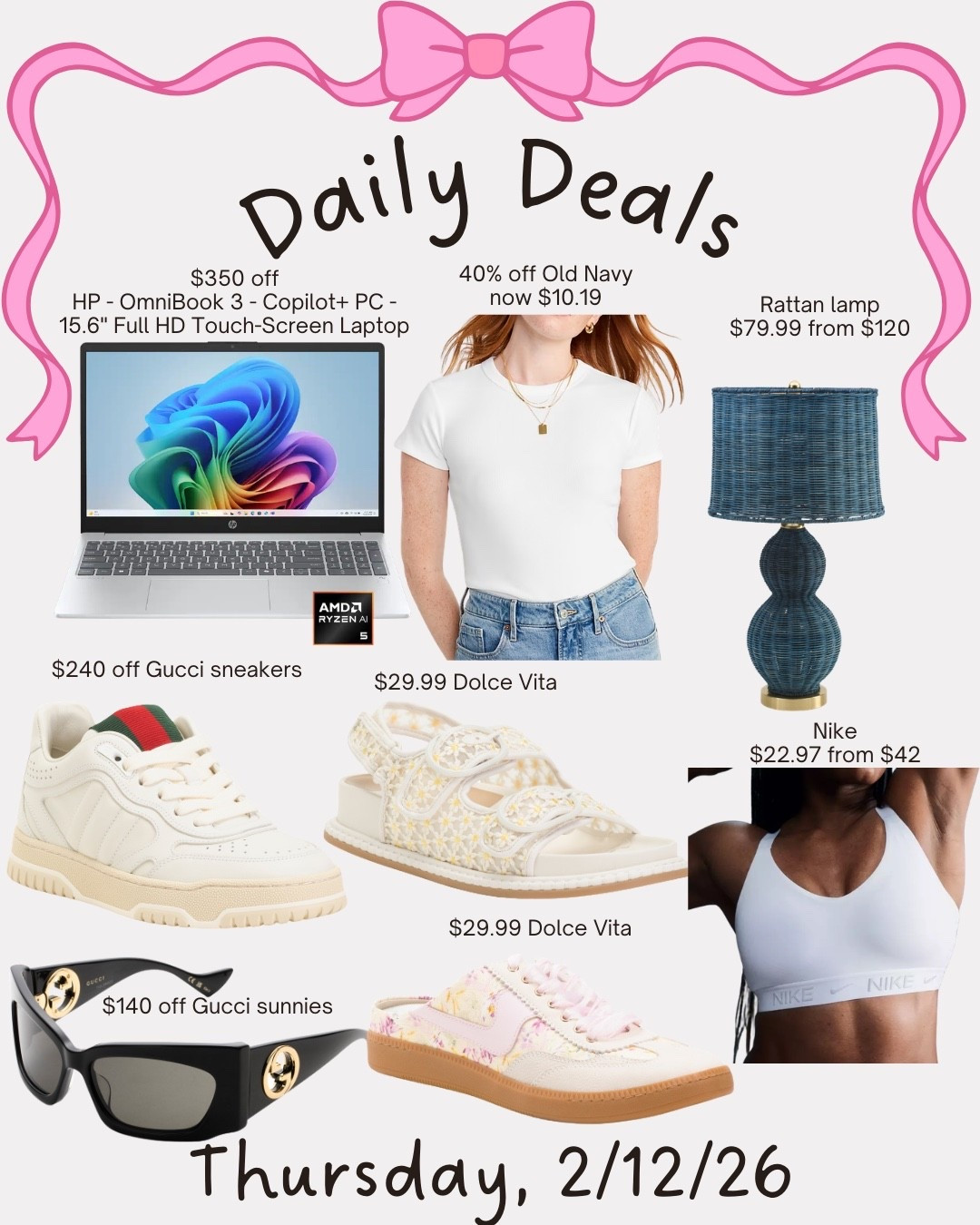 Daily deals.
Deals today 

#LTKSaleAlert #LTKMidsize