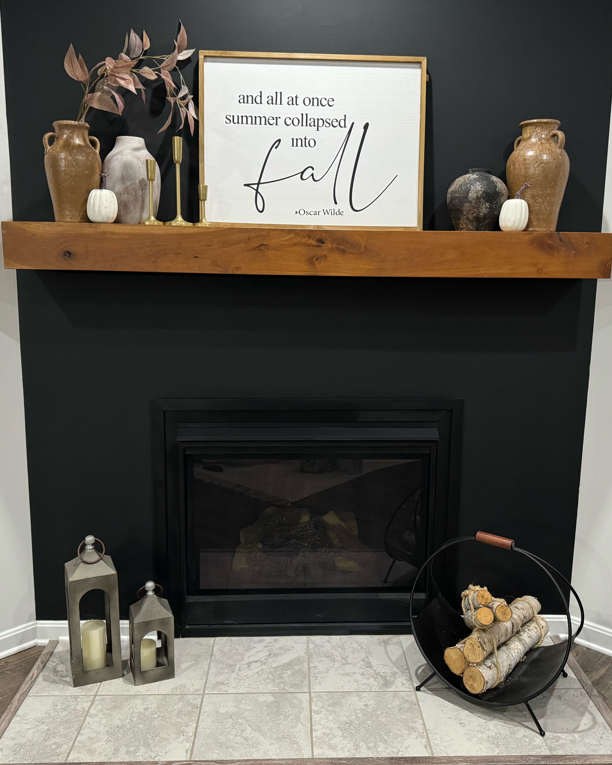 Fall mantel.  Fall decor.  Decorations. Home decor.  Base. Fireplace.  

#LTKSeasonal #LTKHome #LTKFallSale