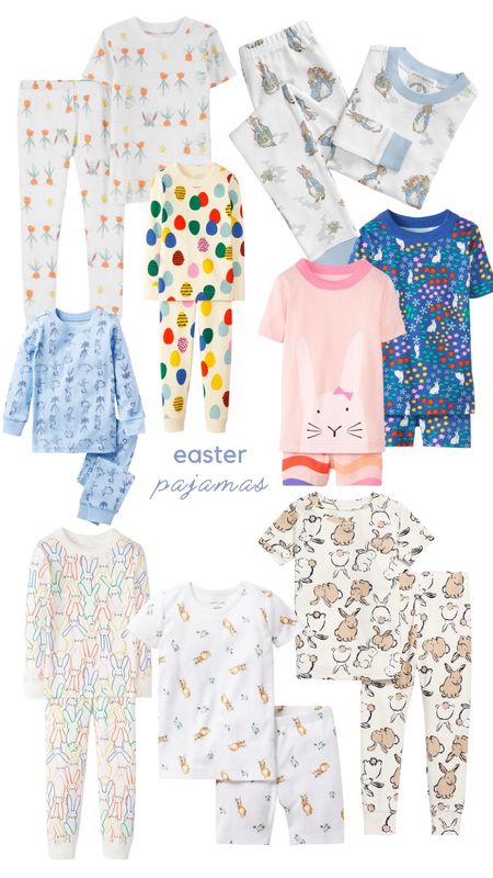 Easter pajamas! Bunny pjs, kids pajamas for spring 

#LTKkids #LTKunder50 #LTKSeasonal