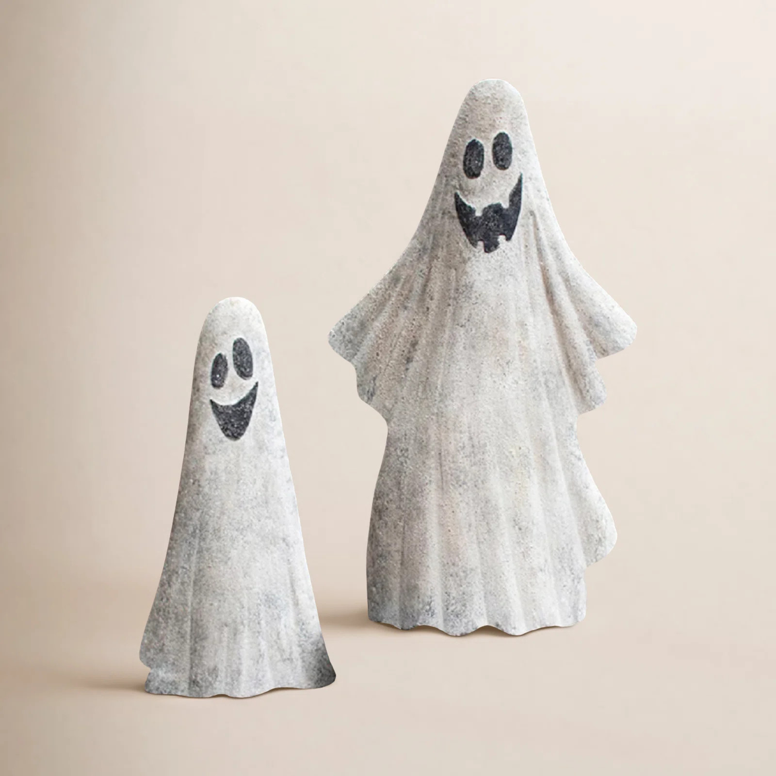2 Piece Metal Ghost Garden Stake Set | Birch Lane