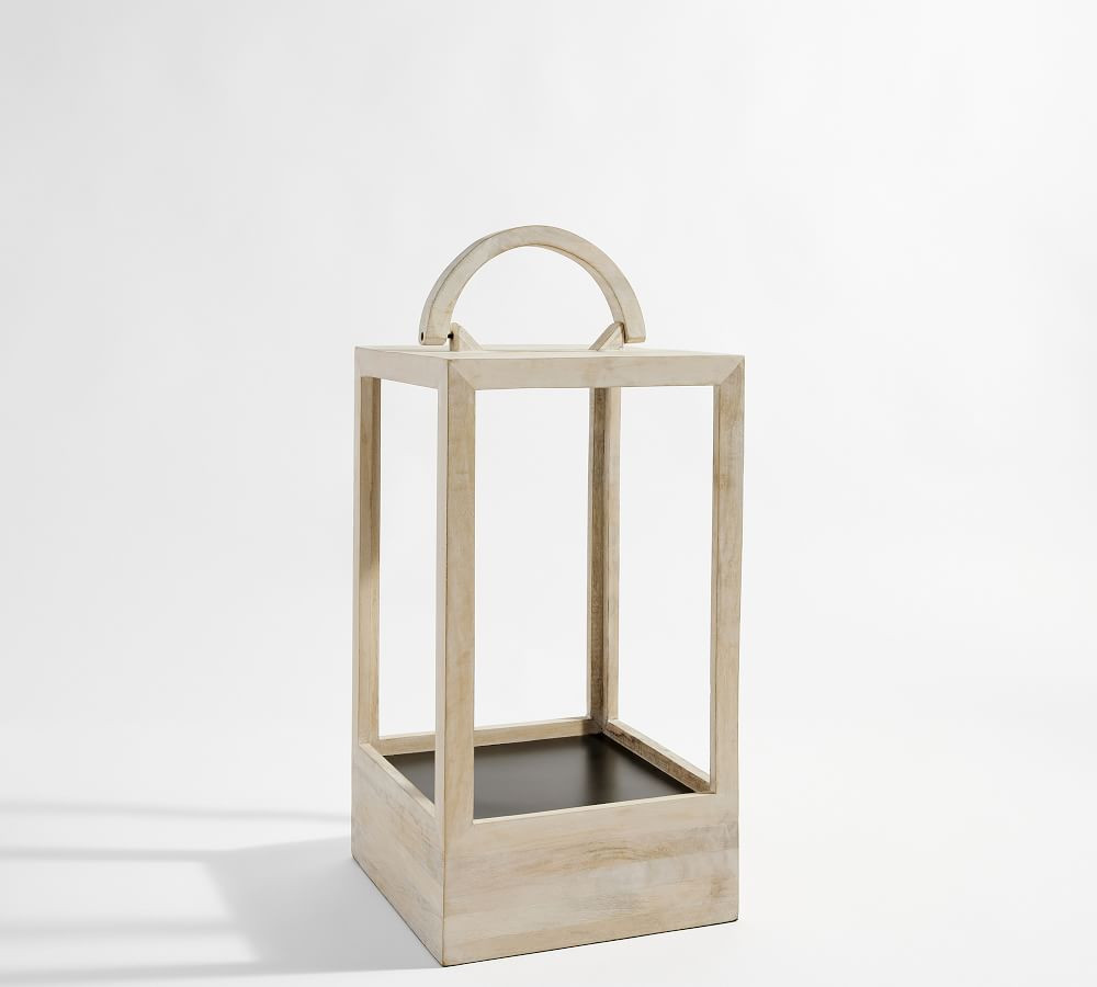 Decker Mango Wood Lantern Collection | Pottery Barn (US)