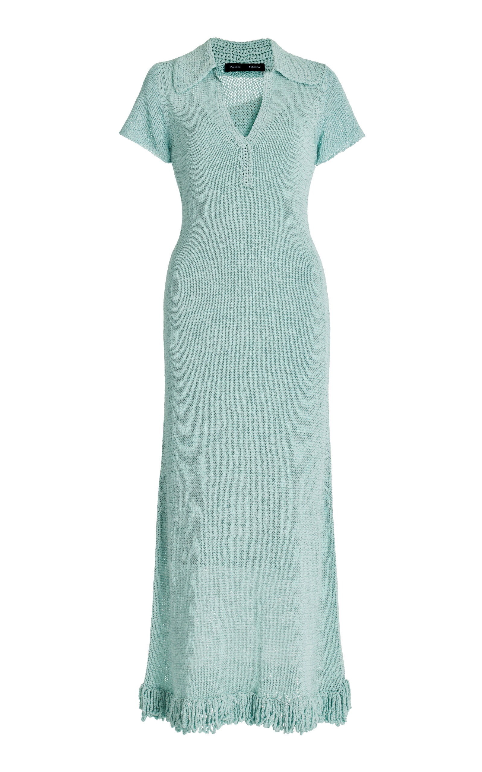 Fringed Crochet Shirt Dress | Moda Operandi (Global)