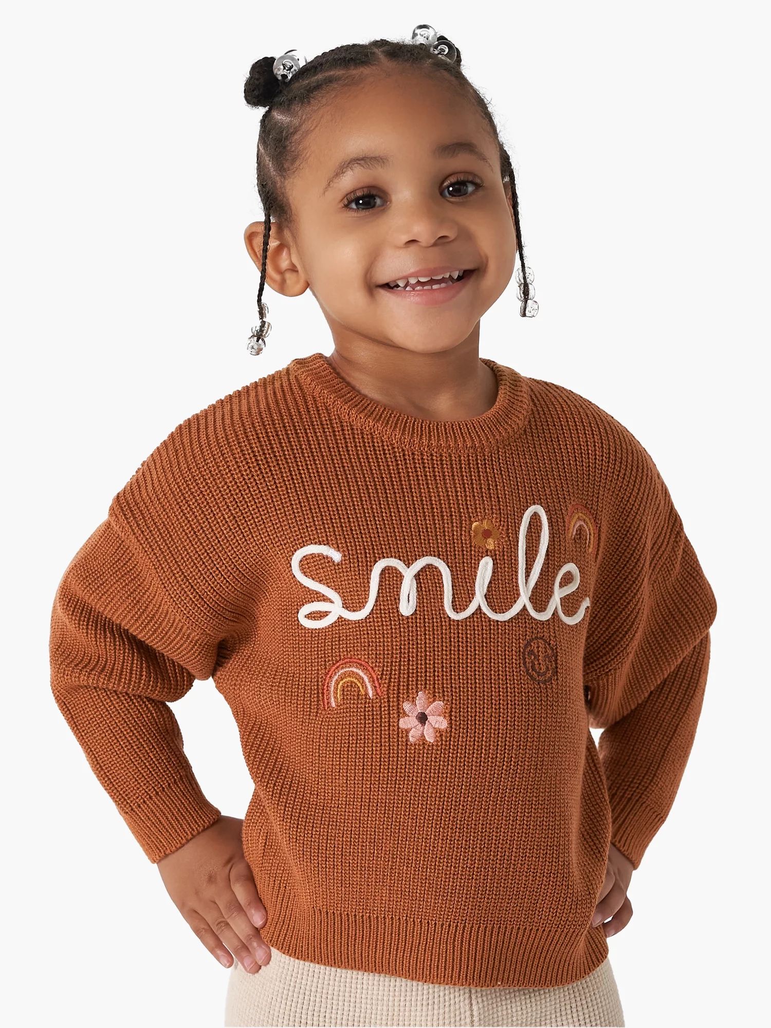 Modern Moments by Gerber Toddler Girl Matching Sister Sweater, Sizes 2T-5T | Walmart (US)