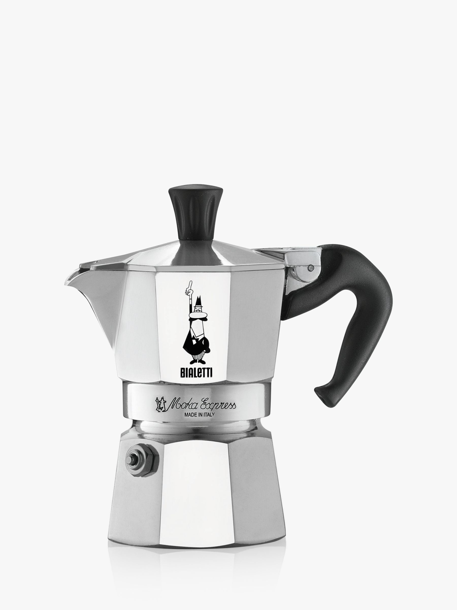 Bialetti Moka Express Hob Espresso Coffee Maker, 1 Cup | John Lewis (UK)