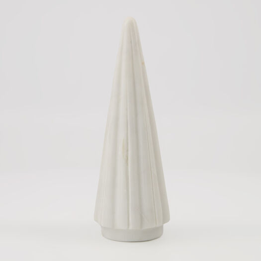 White Marble Christmas Tree Ornament 21x6cm | TK Maxx