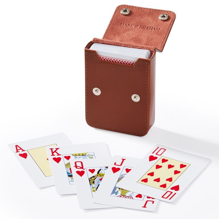 Leather Playing Cards Set | Mark and Graham