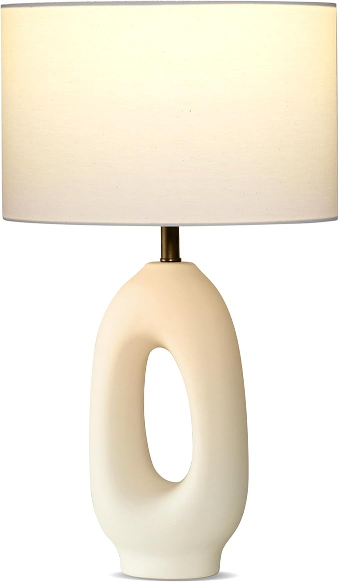 Brightech Artemis LED Table Lamp - Unique Modern Ceramic Lamp for Bedside, Nightstand, Desk - Coz... | Amazon (US)