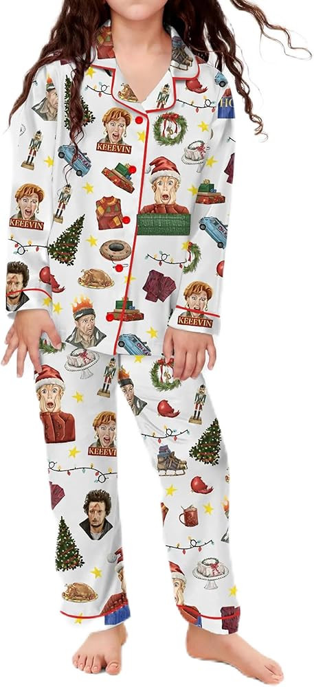 Alone Xmas Pajamas Set, Matching Family Christmas Pajama Set, Funny Holiday, Christmas Kevin Mcca... | Amazon (US)