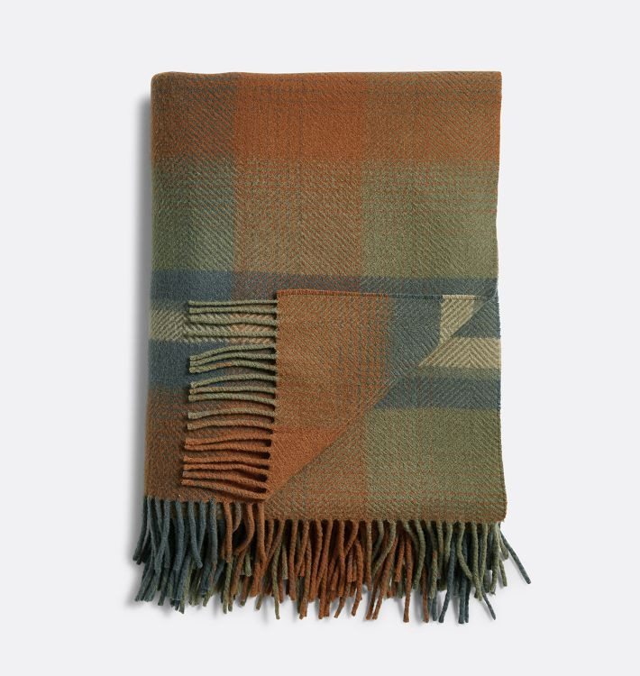 Plaid Wool Throw | Rejuvenation