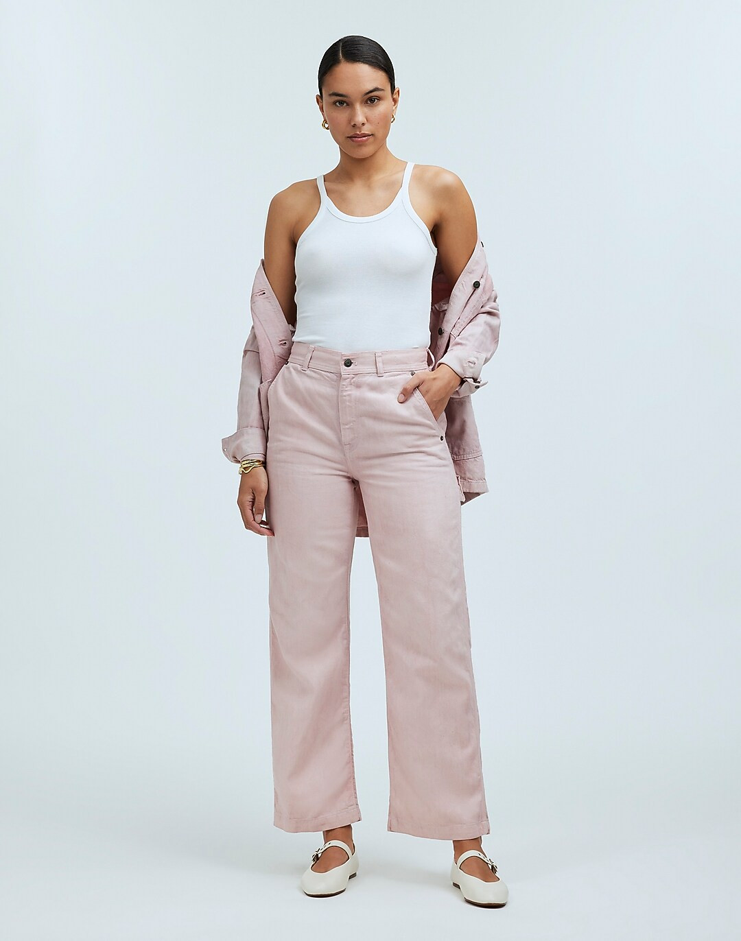 Madewell x MN Dye Studio Perfect Vintage Wide-Leg Carpenter Jean | Madewell