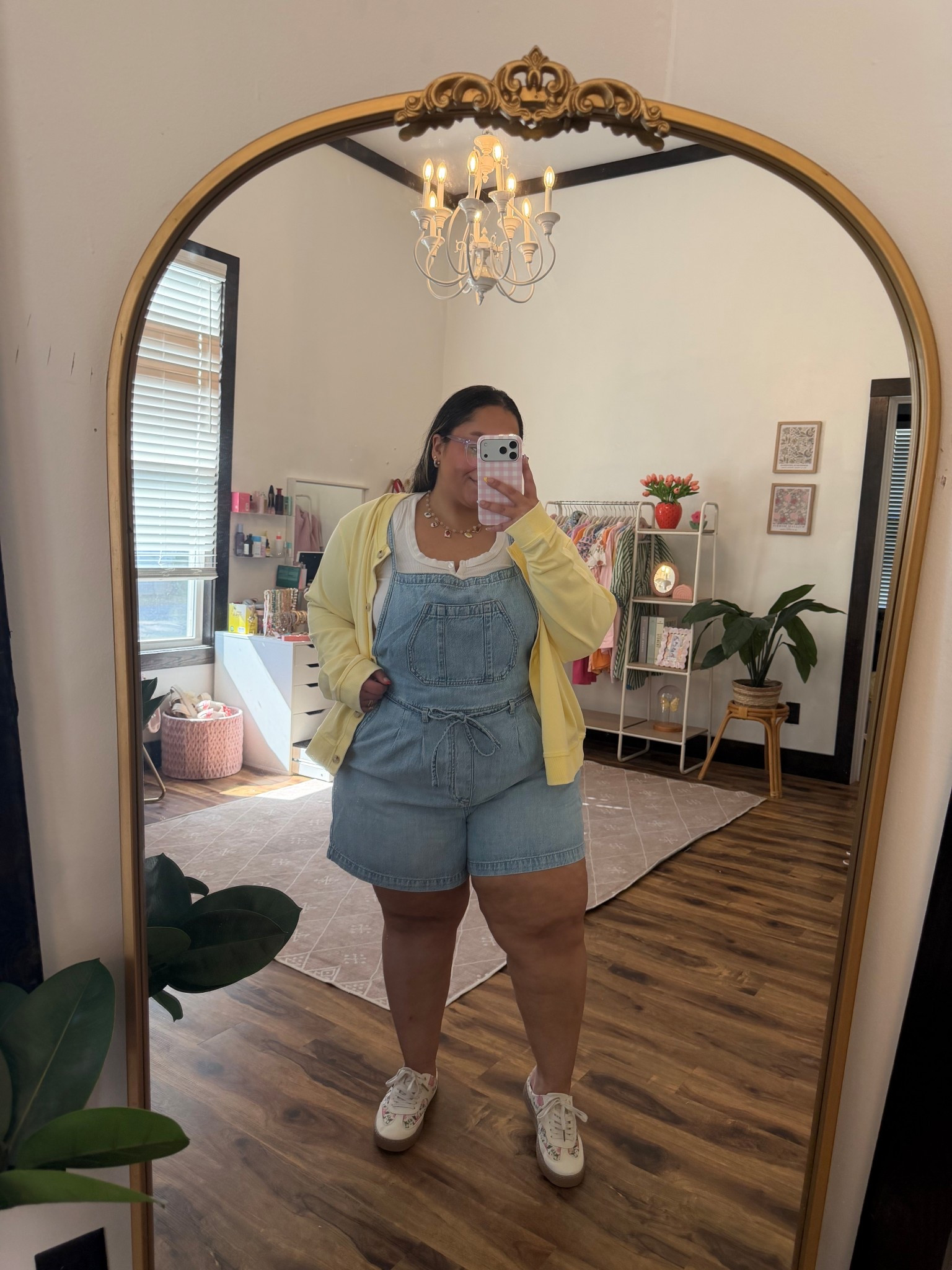 Spring colorful comfy outfit for the farmers market or to go grab coffee 😍 @maurices 
Cardi - 2X size up for an oversize fit 
Overalls - 1X very TTS

#LTKSaleAlert #LTKPlusSize #LTKPetite