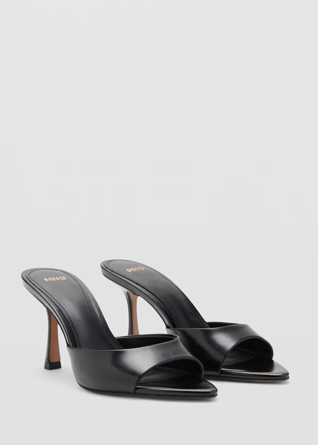 Pointed-heel sandals black - Woman - 6½ - MANGO | Mango (US/MX/AU)