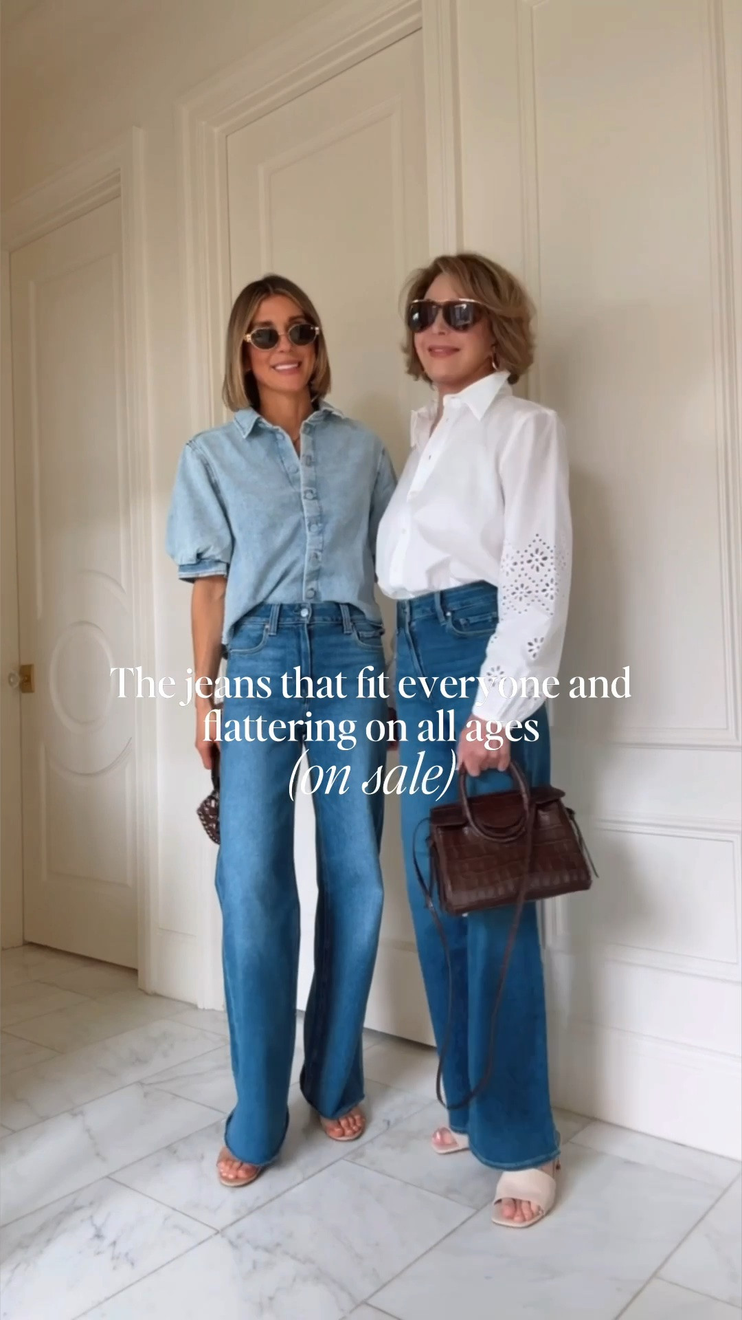 The Paige Anassa jeans the jeans that are flattering and fit. Everyone are on major sale today leaking a couple different washes and inseam. These fit true size. I'm wearing size 25 and I'm 57 for reference.
