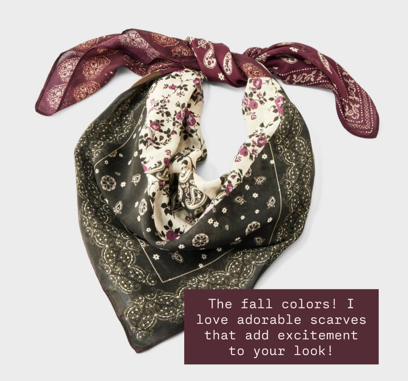 The colors are this scarf are perfect for fall! An accessory that instantly elevates your outfit!

Loverly Grey, fall finds, scarf styling, fall accessories, fall scarf, paisely scarf 

 #LTKSeasonal