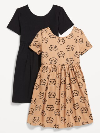Fit and Flare Dress 2-Pack for Girls | Old Navy (US)