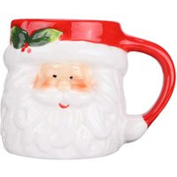 taza navideña de cerámica con forma de Papá Noel, taza de café navideña, tazas para beber de Papá Noel, taza con cabeza de Papá Noel, suministros de regalo de Navidad, recuerdos de fiesta | Miravia ES