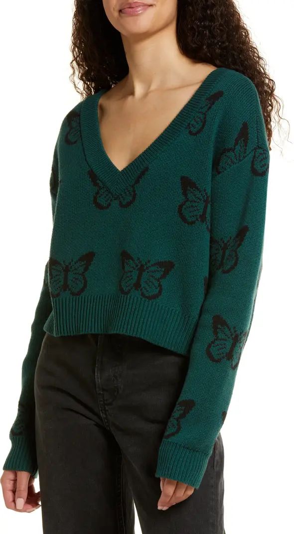 Intarsia V-Neck Sweater | Nordstrom