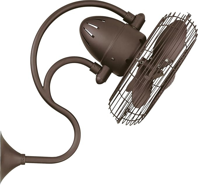 Matthews ME-TB Melody 13" Indoor/Outdoor Damp Rated 90 Degree Oscillation Metal Wall Fan with Wal... | Amazon (US)