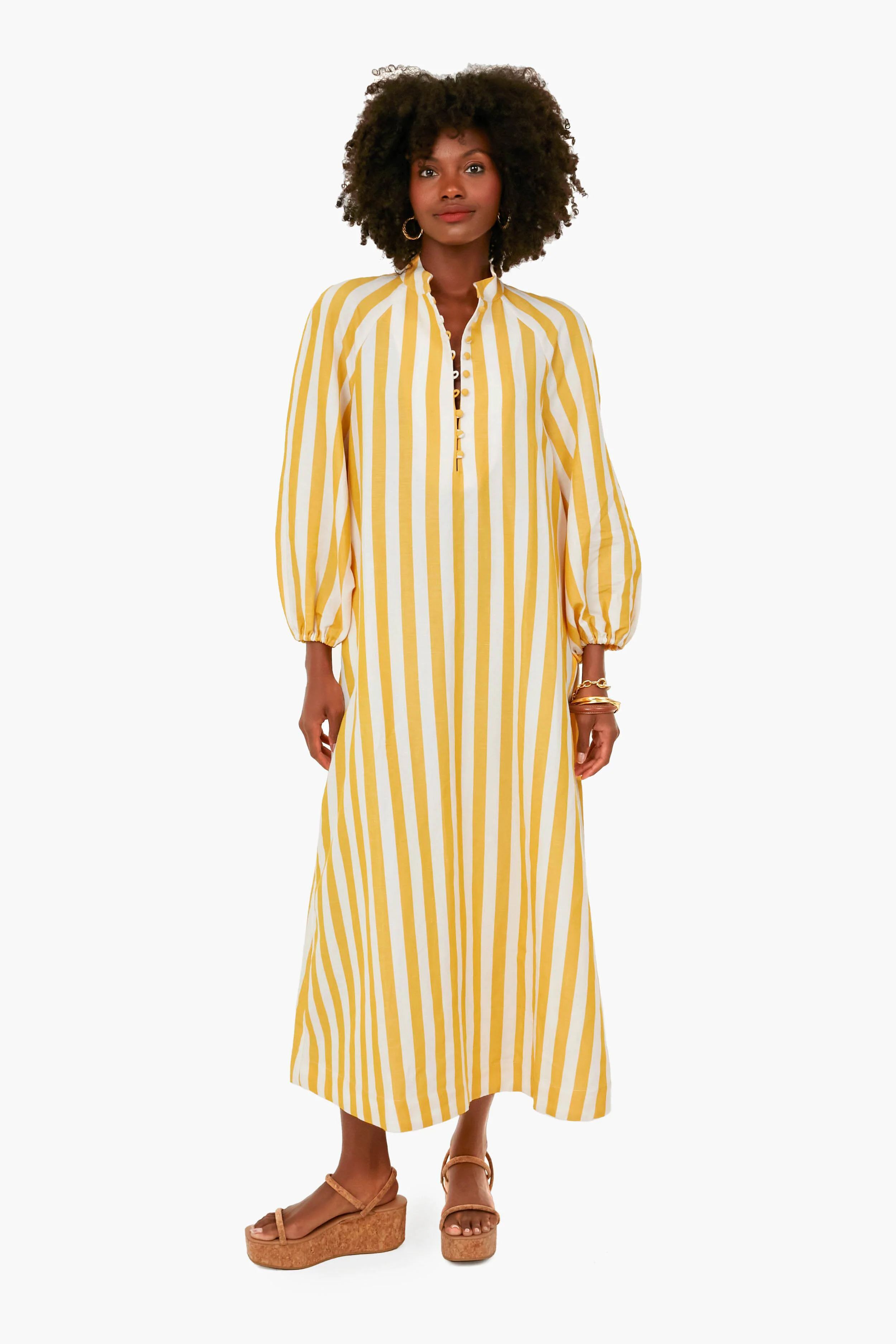 Marigold Stripe Maryse Caftan | Tuckernuck (US)