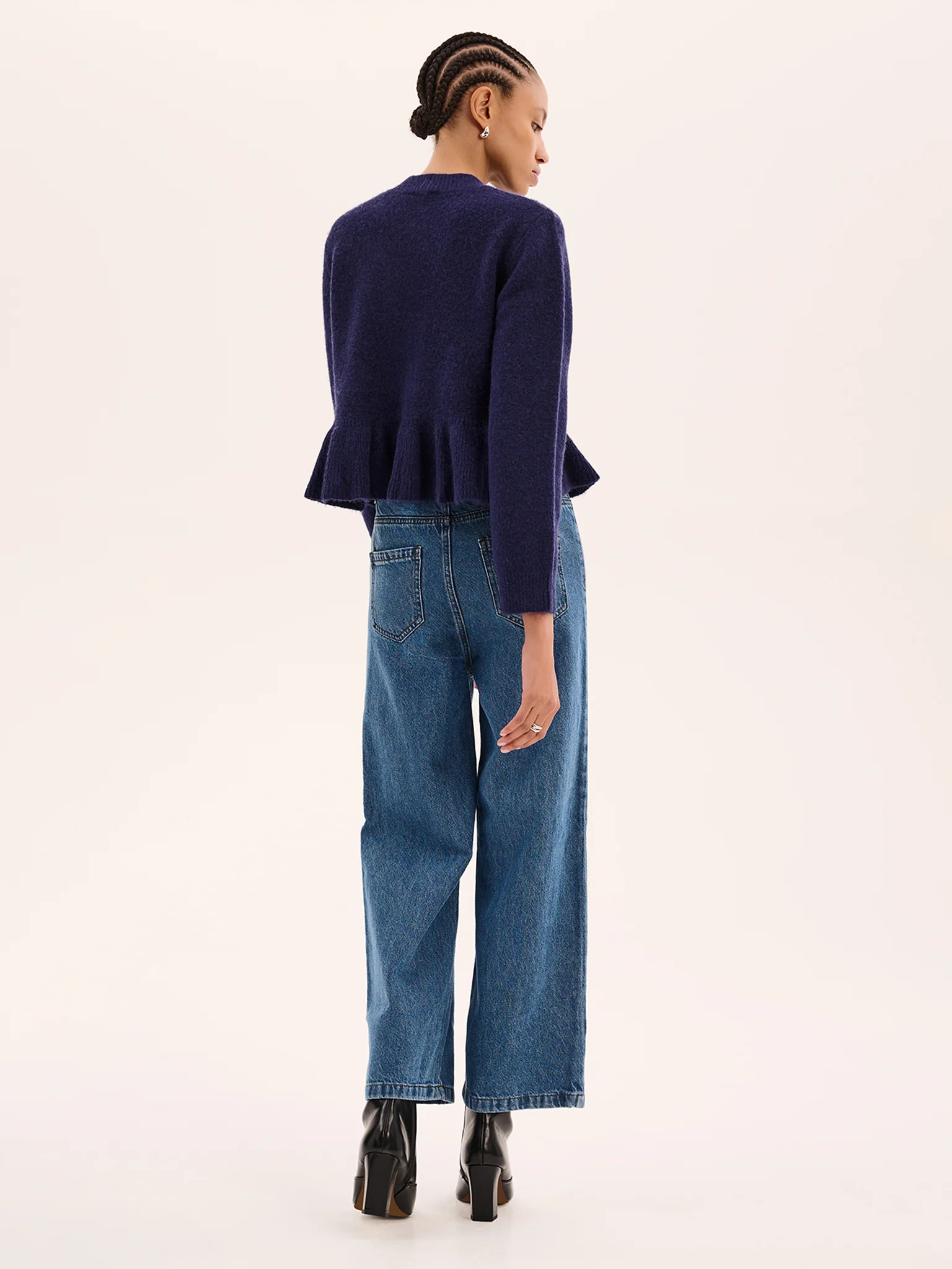 York Cardigan in Navy | OMNES UK