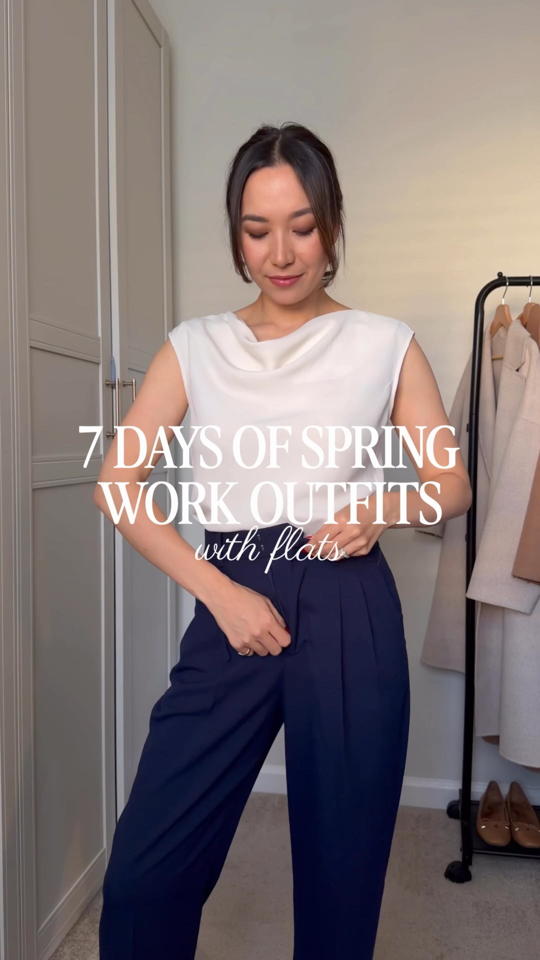 Under $40 work pants finds - so comfy & pairs great with flats! 7 days of spring work outfits 

#LTKspring #LTKWorkwear