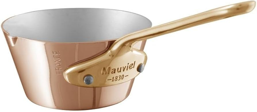 Mauviel M'Minis 1 mm Copper & Stainless Steel Mini Splayed Saute Pan With Pouring Edge & Bronze H... | Amazon (US)
