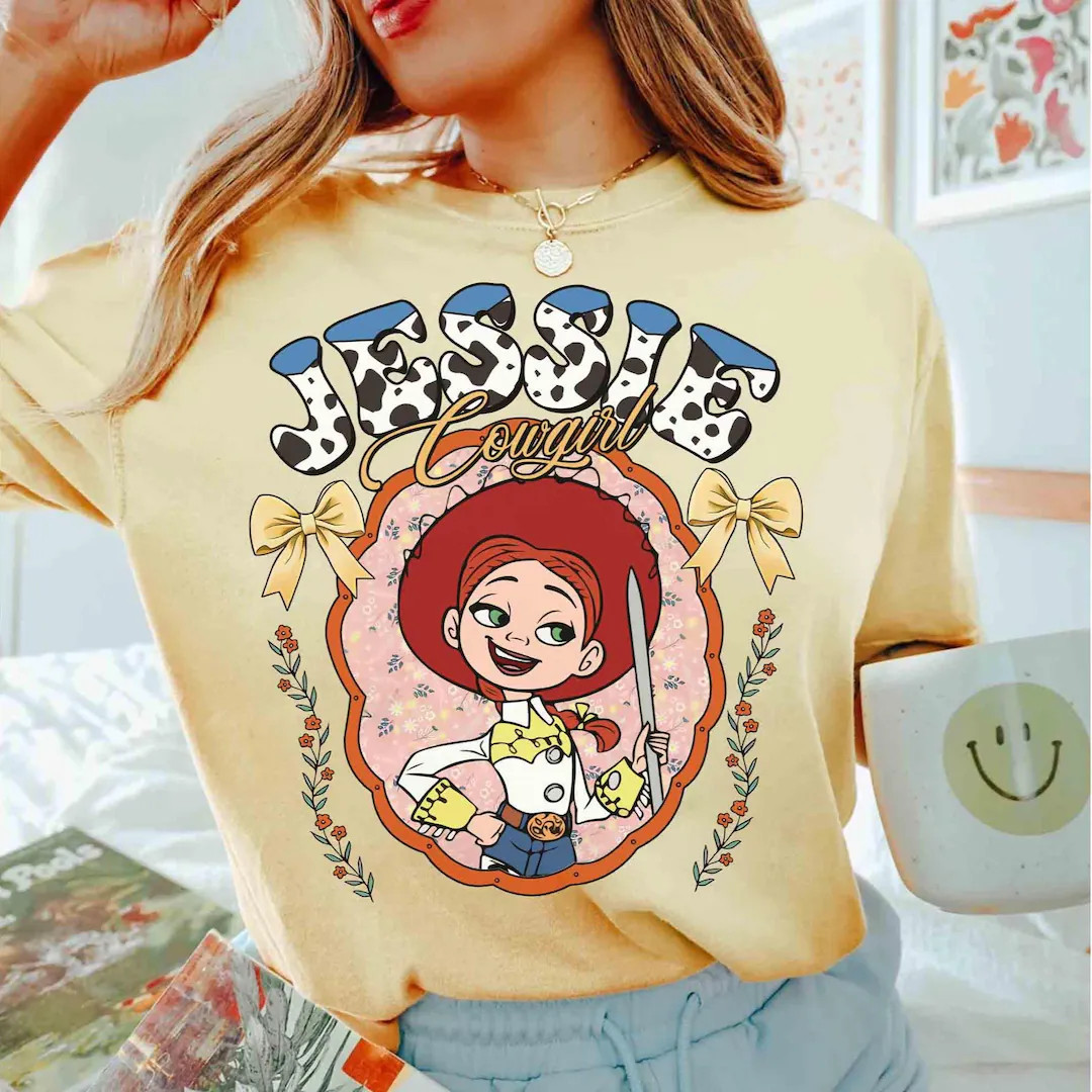 Coquette Bow Jessie Cowgirl Leopard T-shirt, Disney Pixar Toy Story Cowgirl Tee, Western Country ... | Etsy (US)
