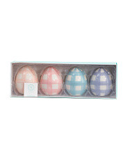 Set Of 4 Checkerboard Ceramic Eggs | Marshalls
