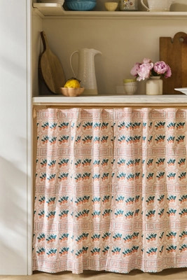 Les Fruits Cotton Woven Cafe Curtain, Set of 2 | Anthropologie (US)