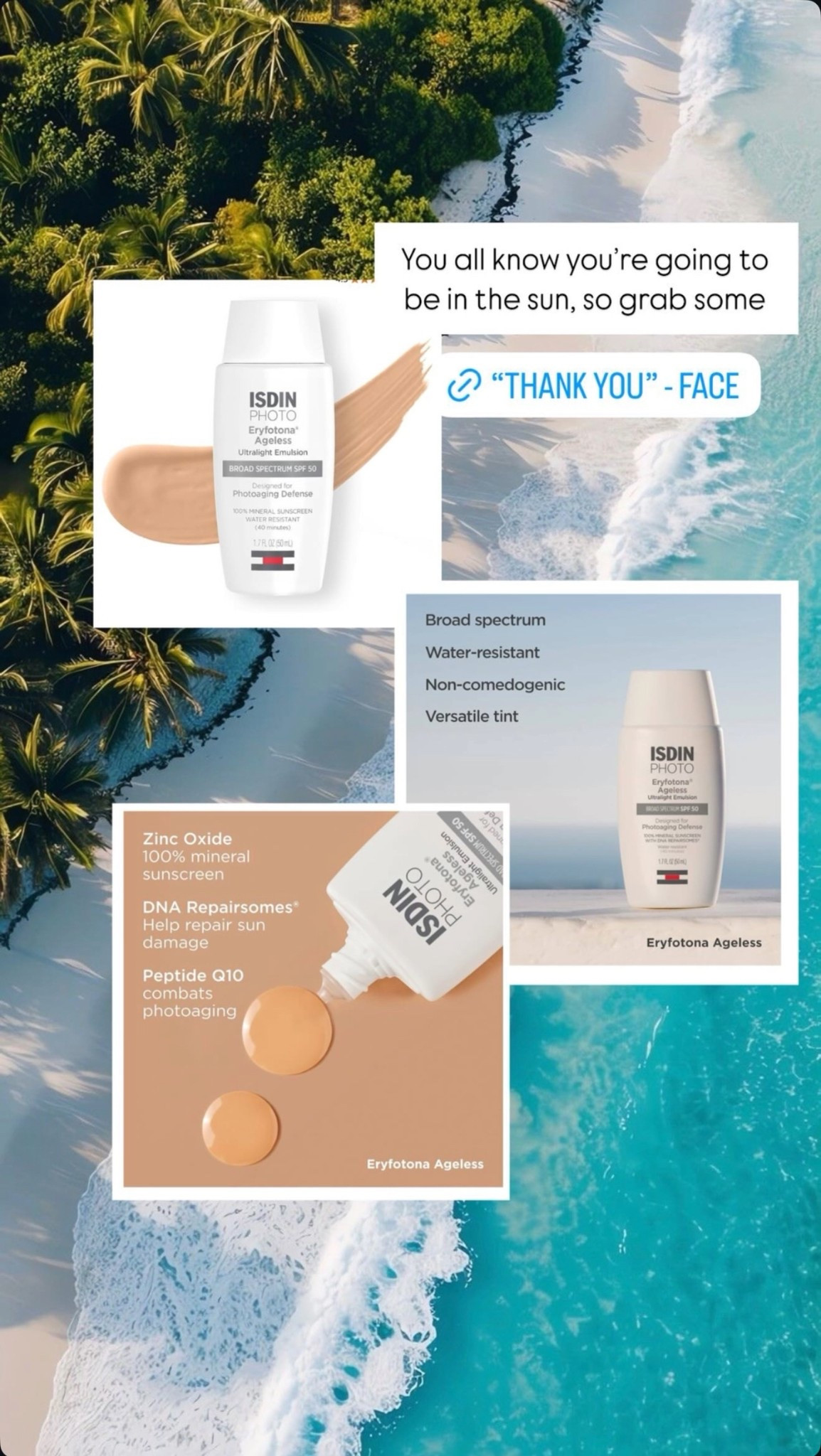 We all know summer is on the way so it’s the perfect time to get your products in order 💁🏻‍♀️ my favorite sunscreen by ISDIN , tinted 50spf 🌞 

#LTKTravel #LTKBeauty #LTKItBag