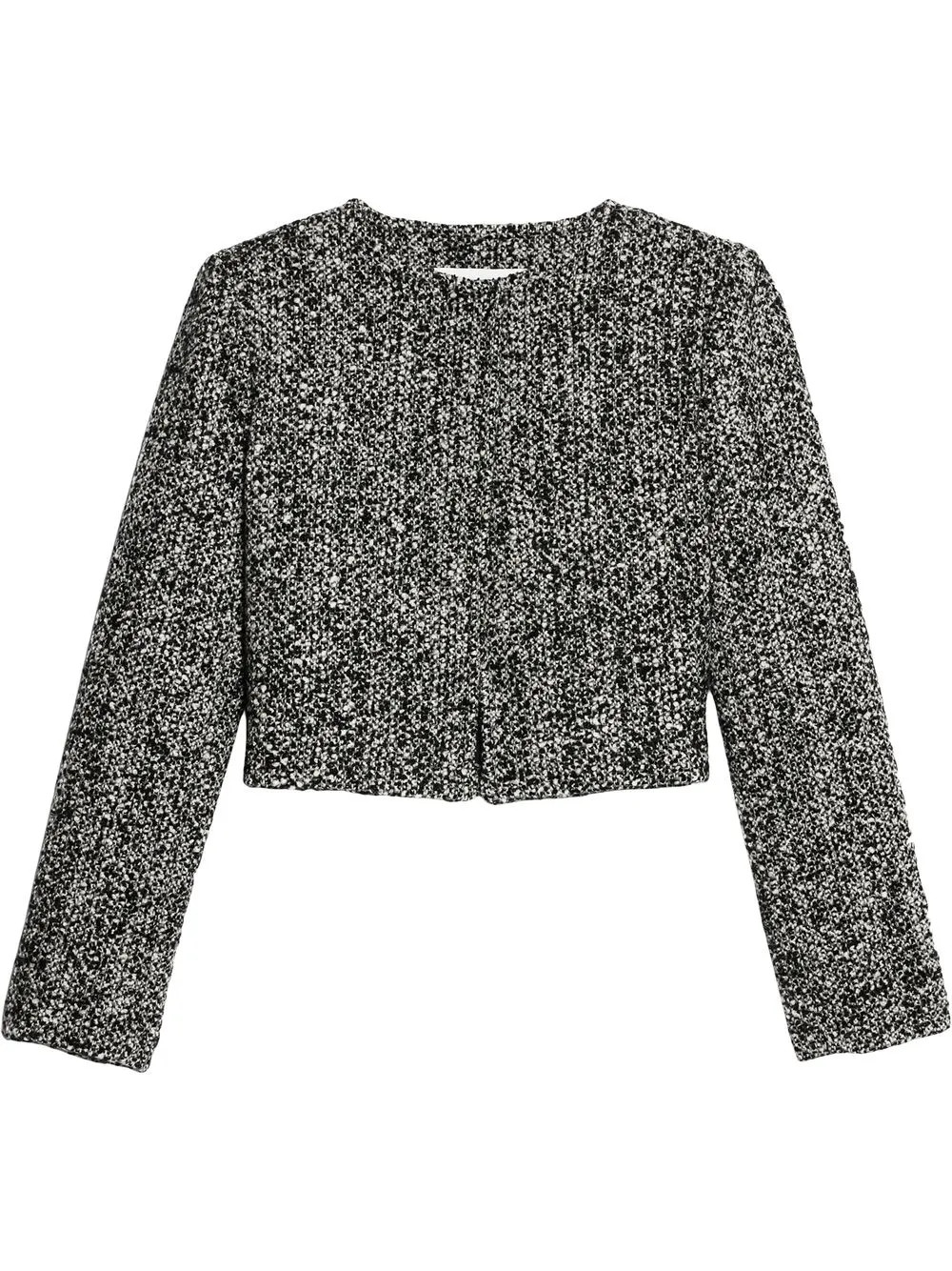 AMI Paris Cropped Tweed Jacket - Farfetch | Farfetch Global