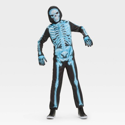 Kids' X-Ray Skeleton Halloween Costume Jumpsuit with Accessories - Hyde and EEK! Boutique™ S | Target