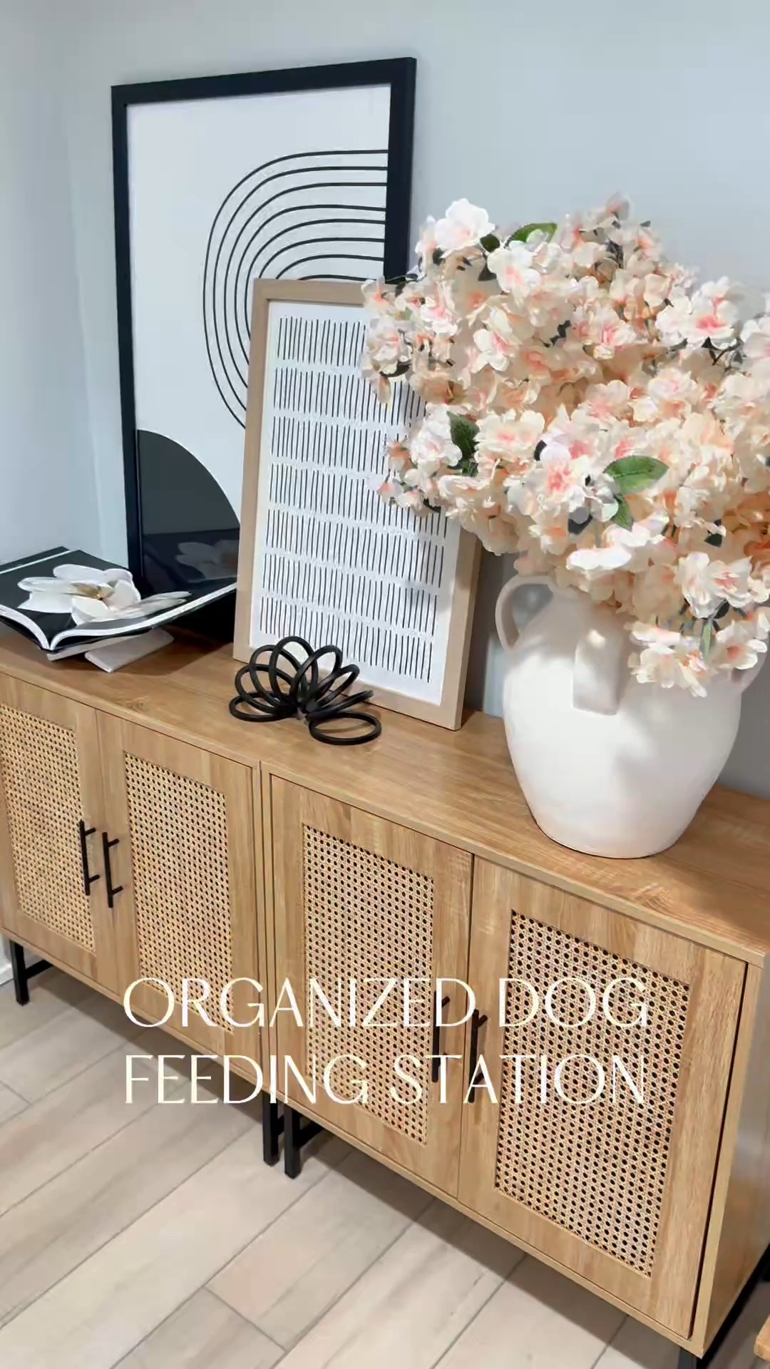 POV: You Created the Ultimate Hidden Pet Feeding Station & No One Knows

Who says pet essentials have to be an eyesore? I used two rattan sideboard storage cabinets to create a hidden dog feeding station that keeps everything neat, organized, and stylish. Inside, I store all my dog’s necessities—leashes, food, medicine, and toys—so everything has its place.
To keep it looking seamless, I decorated the top with picture frames, florals, and home decor accents, making it blend perfectly with the rest of my home. Now, my pup’s essentials are easily accessible but completely hidden!

Pet Organization, Home Decor Hacks, Stylish Storage, Dog Mom Life, Hidden Storage, Pet Station, Decor Hack, Interior Styling, Home Hack

#LTKWatchNow #LTKPets #LTKHome
