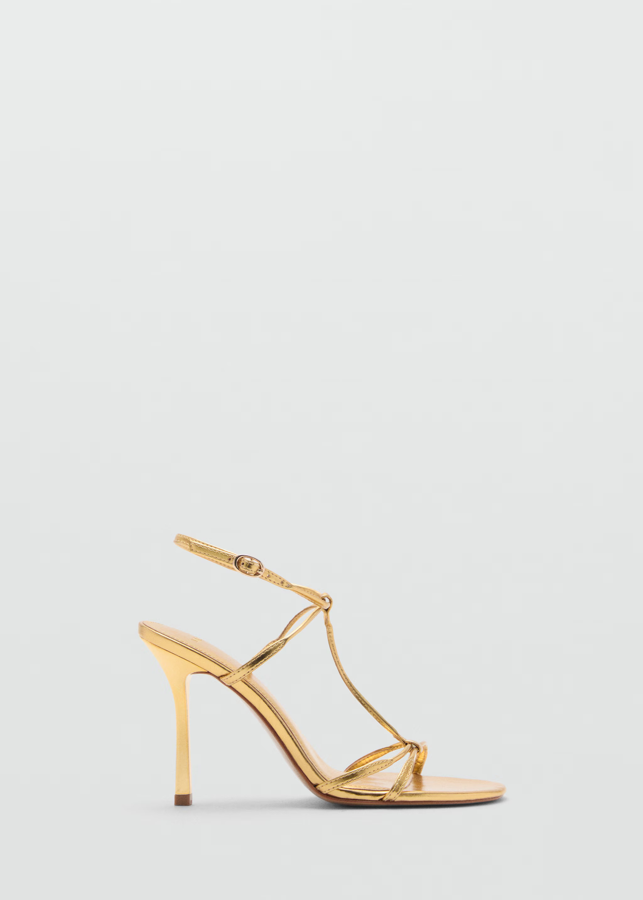 Metallic strap sandals | MANGO (UK)