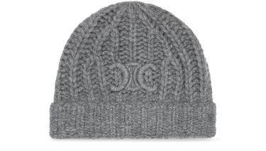 Triomphe beanie in cashmere, wool and silk - CELINE | 24S US
