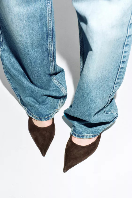 SUEDE MULE | Zara UK