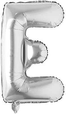 40 inch Letter Balloons Silver Alphabet Number Balloon Foil Mylar Party Wedding Bachelorette Birt... | Amazon (US)