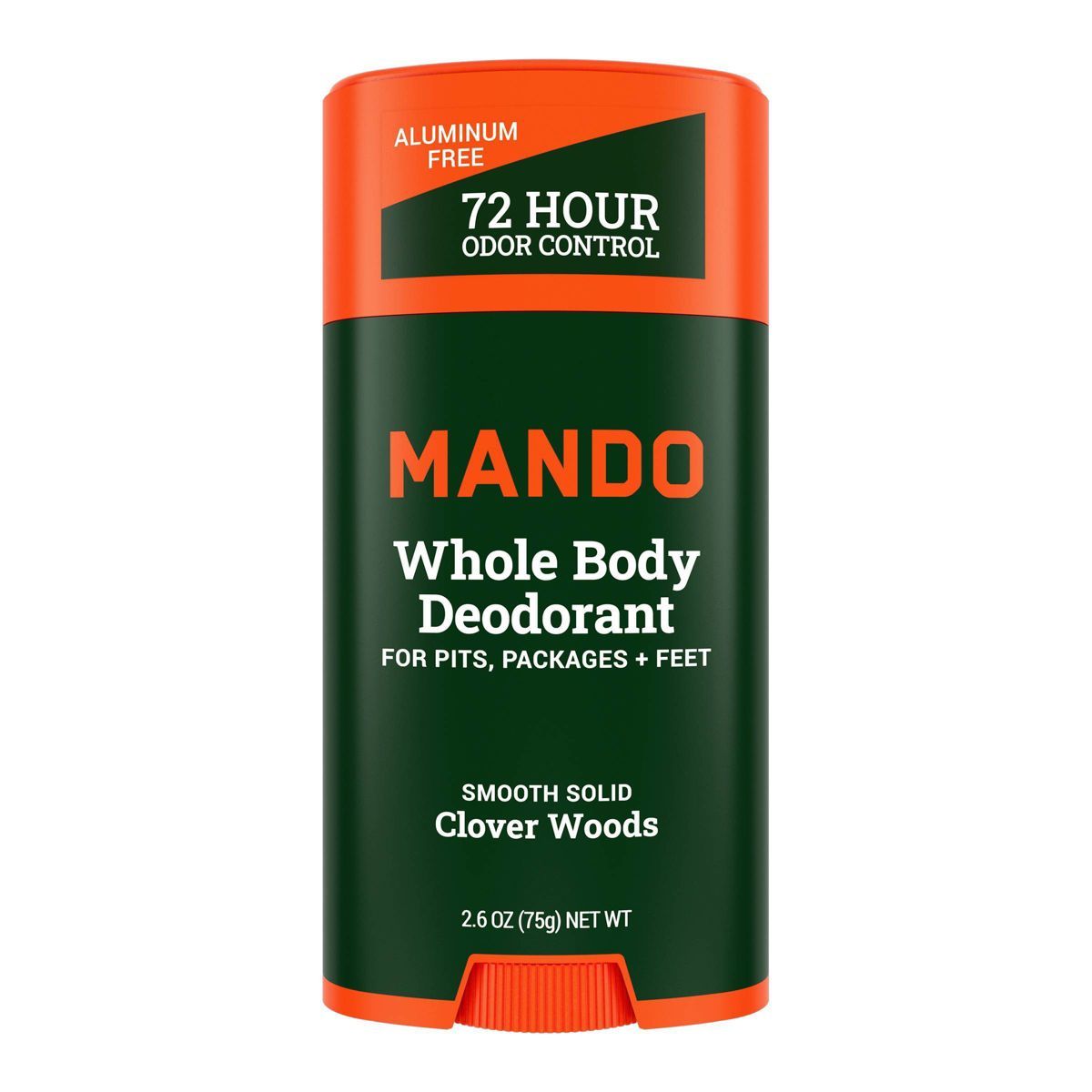 Mando Whole Body Deodorant - Smooth Solid Deodorant - Clover Woods - Trial Size - 2.6oz | Target