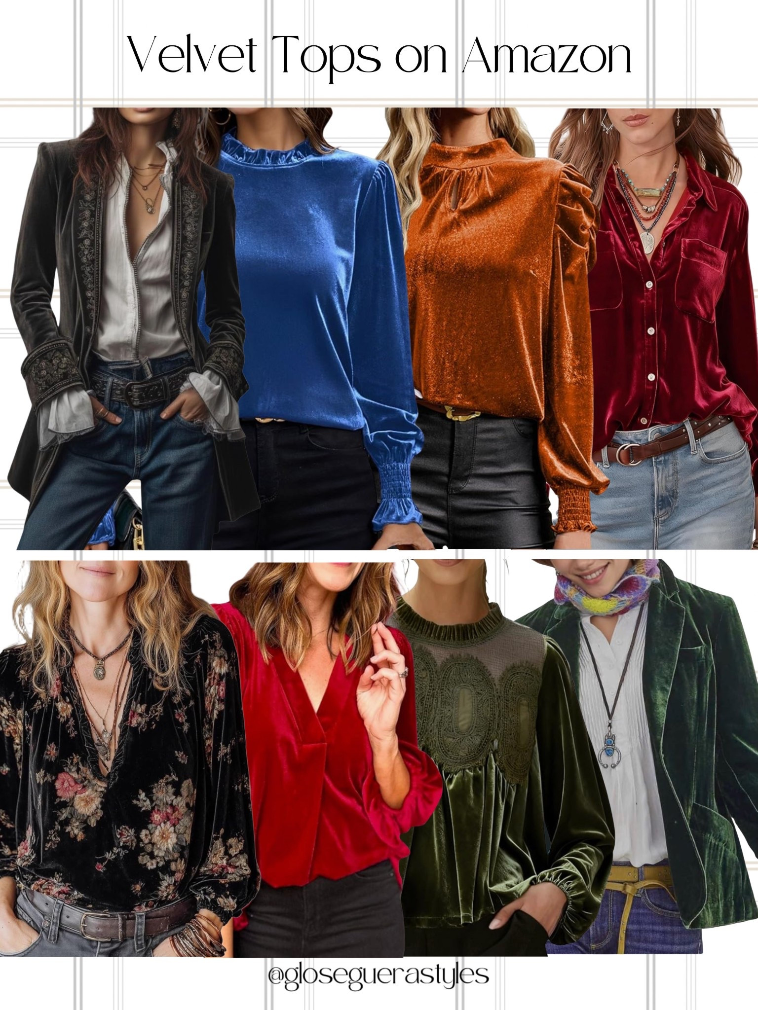 Top from Amazon for the cold season. 
Velvet Tops 

#LTKSeasonal #LTKOver40 #LTKHoliday