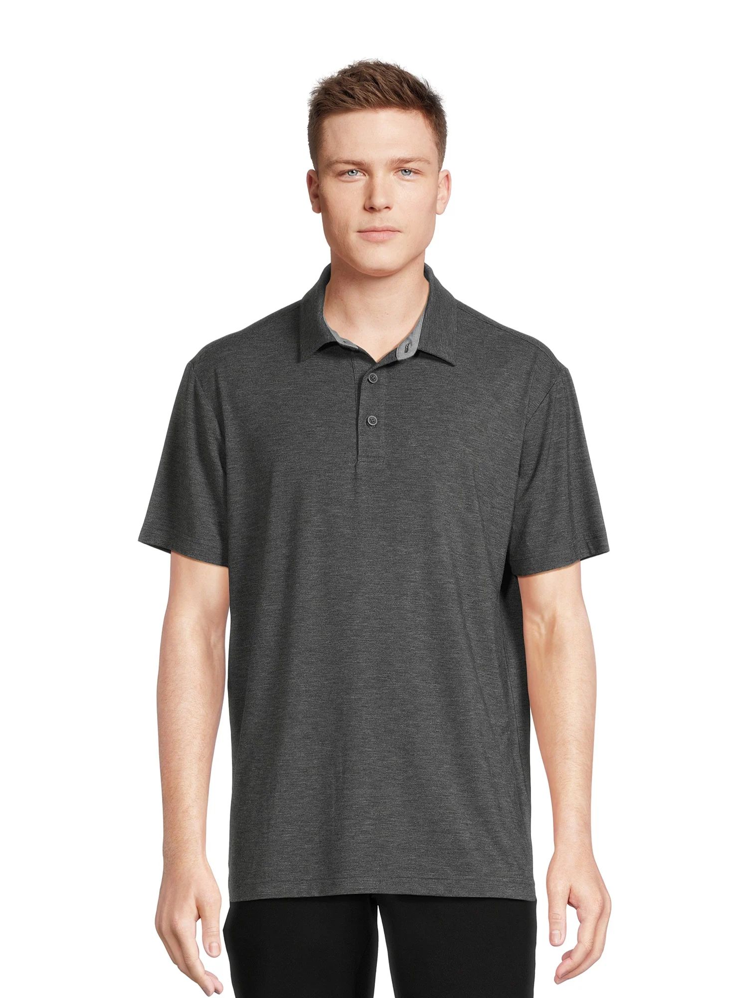 George Men’s & Big Men's Jersey Knit Polo Shirt with Short Sleeves, Sizes S-3XL | Walmart (US)